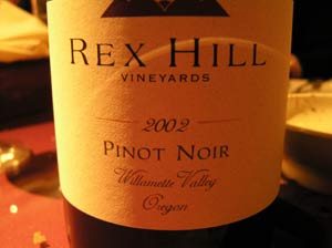 Rex Hill wine