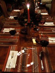 Table set for dinner