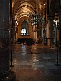 Candle at the site of St. Thomas' shrine