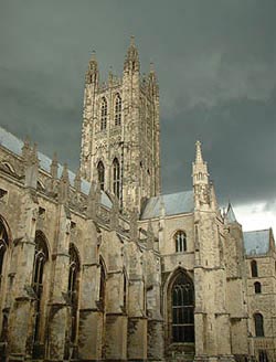Main tower of  Canterbury Cathedral