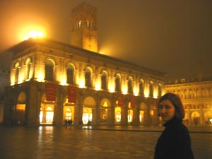 Me on the piazza at night