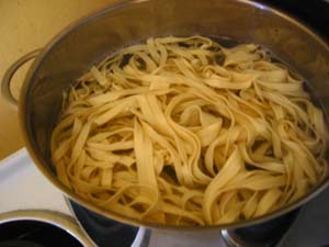 Pasta in the pot