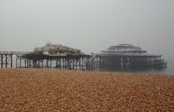 Burned West Pier