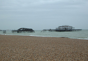 Totally burned West Pier